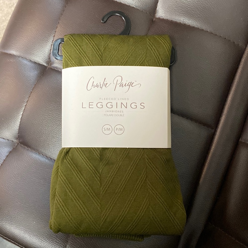 Charlie Paige fleeced lined leggings